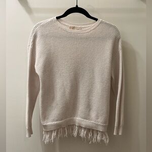 Michael Kors Off-White Fringe Sweater
